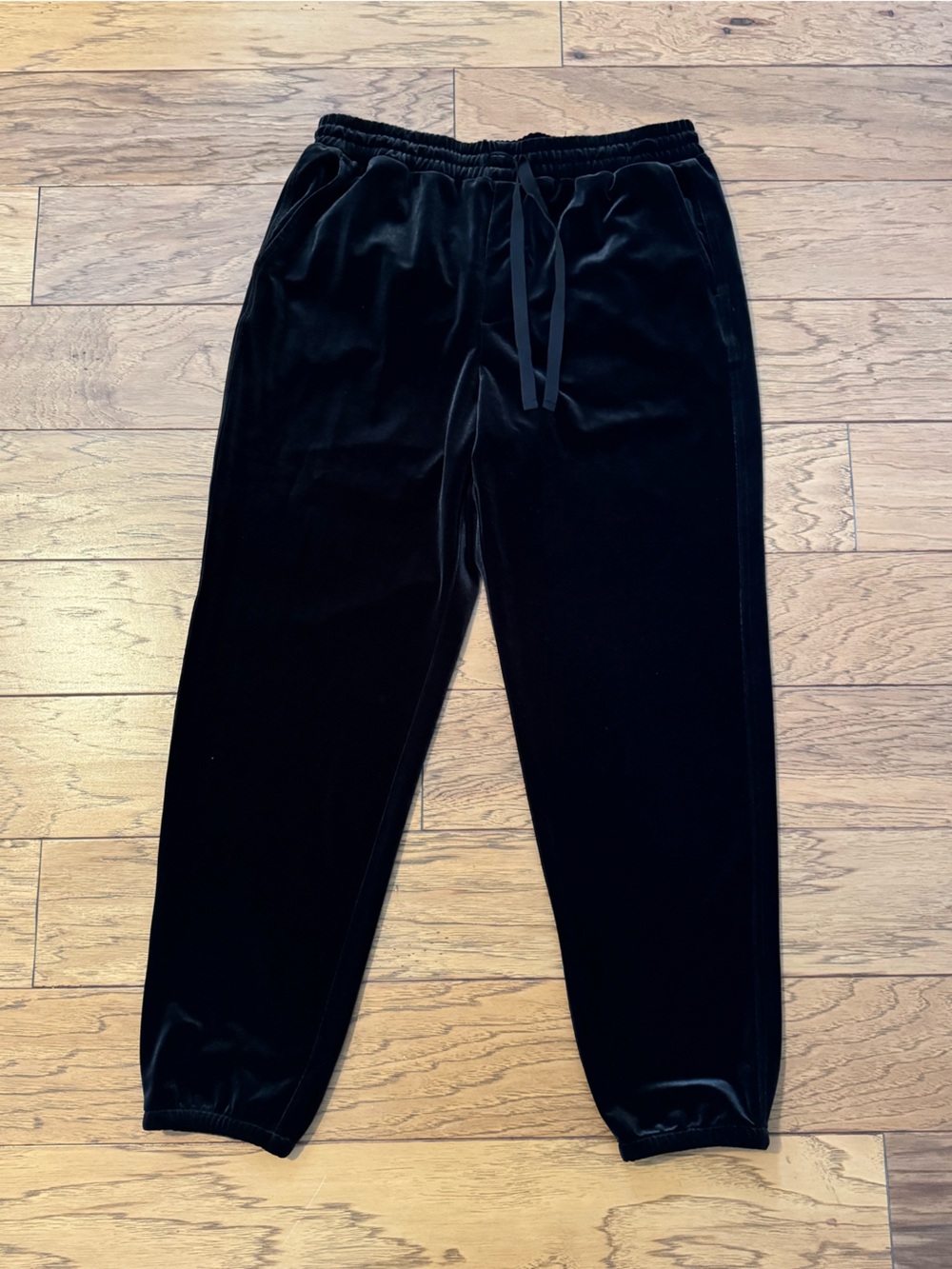 GAP Black Velvet Jogger Pants
